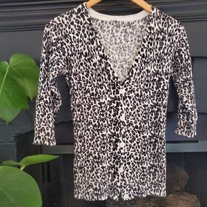 Animal Print Cardigan